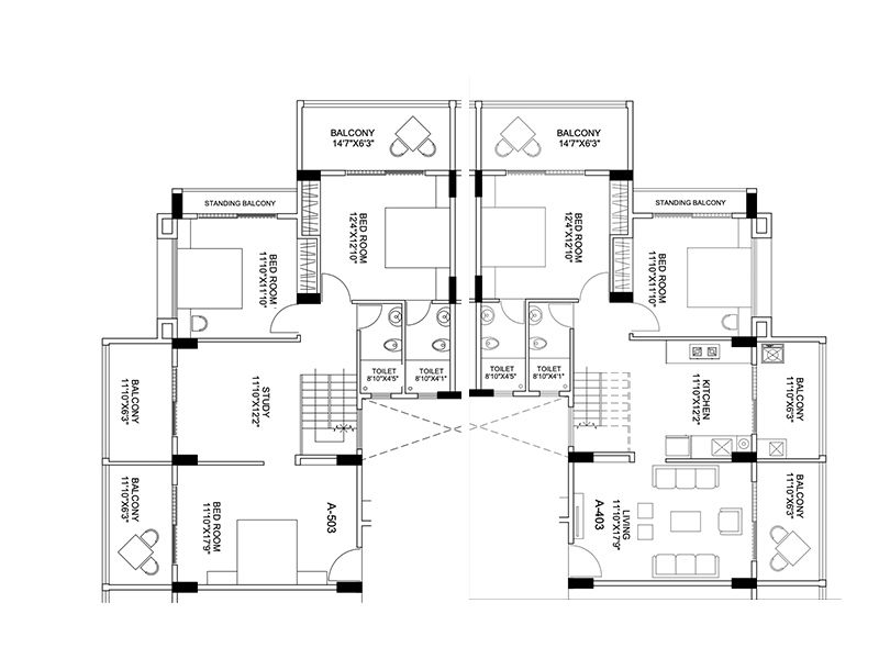 Riviera Tower floor plan layout